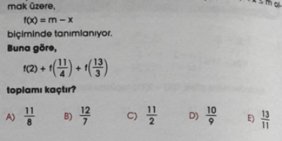 10.sınıf Matematik sorusu