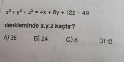 10. Sınıf matematik sorusu