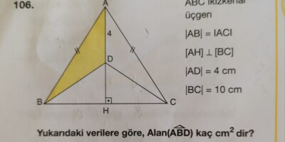 Geometri üçgende alan