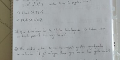 Matematik 12. Sınıf lütfen yardım edin lo yarın sınavım var